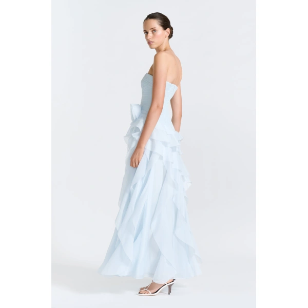 Aje Canyon Gown in Artic Blue | Evening Gowns | Coveti