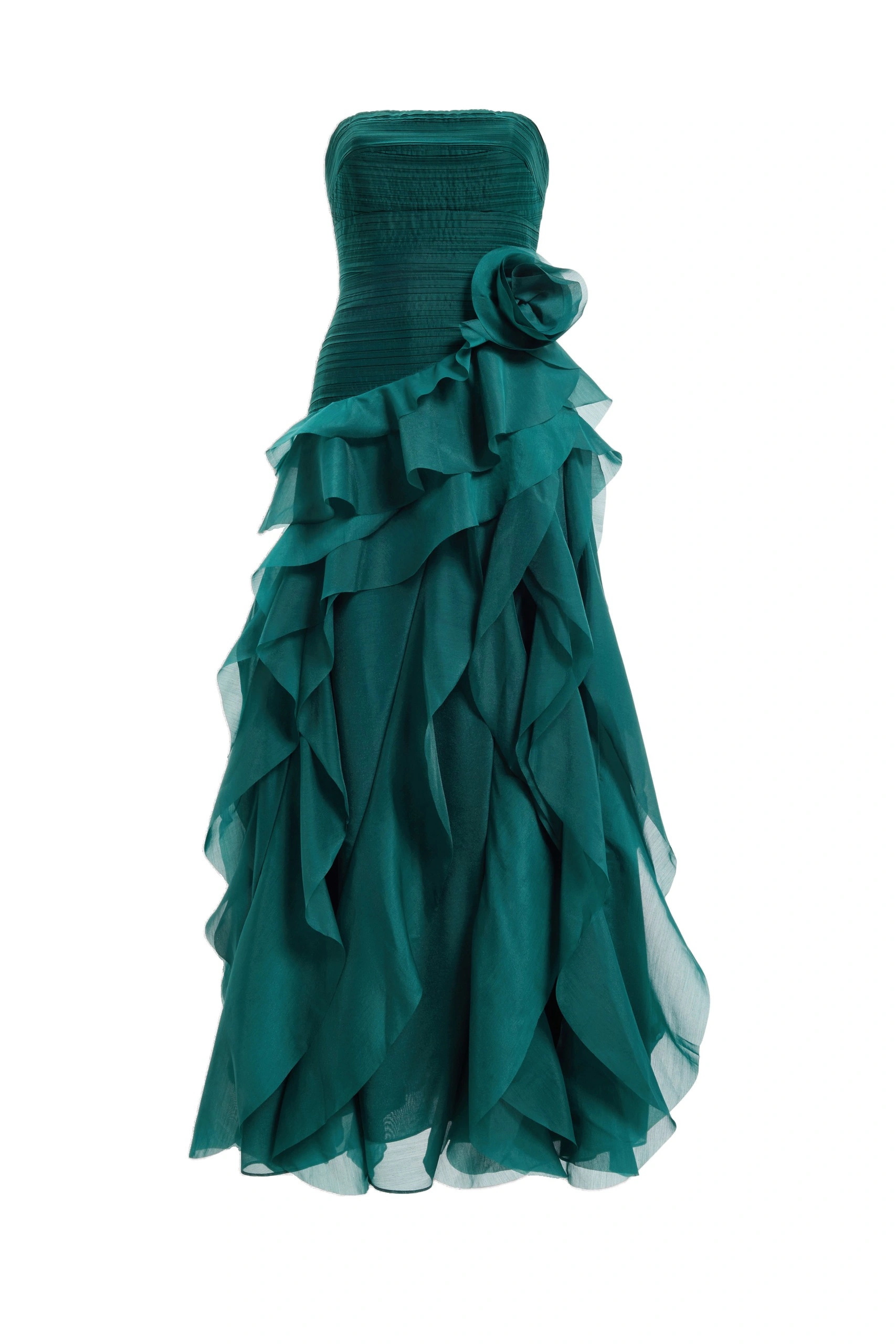 Aje Canyon Gown Green Petrol Aje Canyon Gown in Green Petrol | Evening Gowns | Coveti
