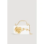 Aje Celeste Flower Clutch in Ivory | Clutch Bags | Coveti