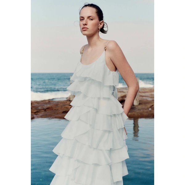 Aje Celestine Maxi Dress in Artic Blue | Maxi Dresses | Coveti