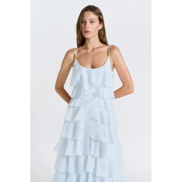 Aje Celestine Maxi Dress in Artic Blue | Maxi Dresses | Coveti