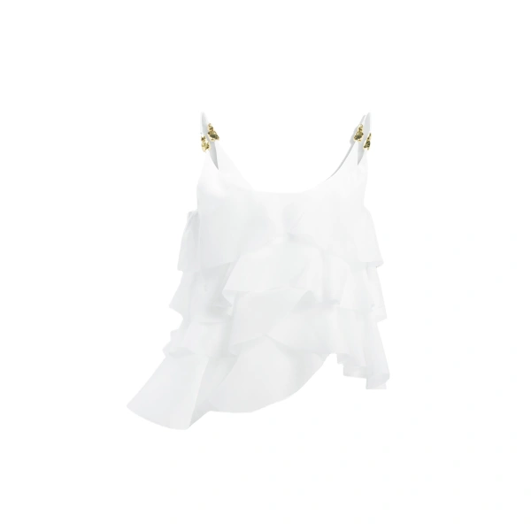 Aje Celestine Top in Ivory | Tops | Coveti