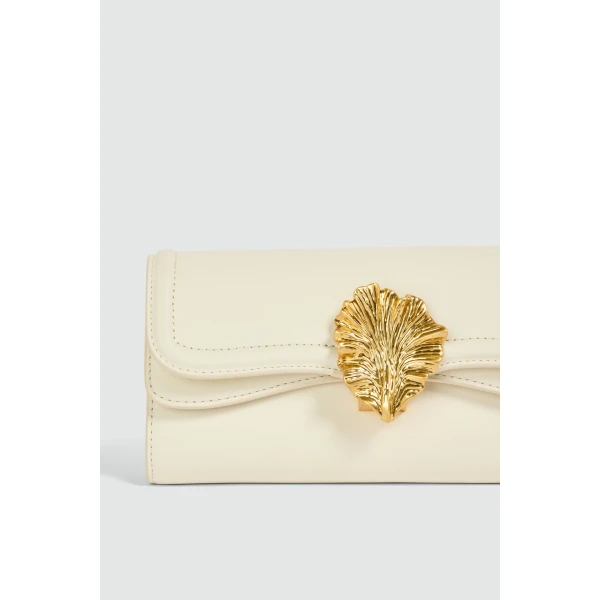 Aje Cezanne Clutch in Ivory | Clutch Bags | Coveti