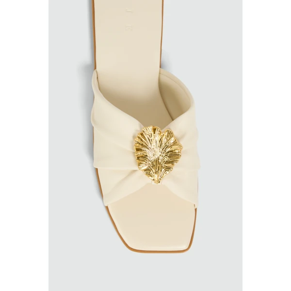 Aje Cezanne Slide in Ivory | Flip Flops & Slides | Coveti