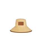 Aje Chesca Wide Brim Raffia Hat in Natural | Fedoras & Straw Hats | Coveti