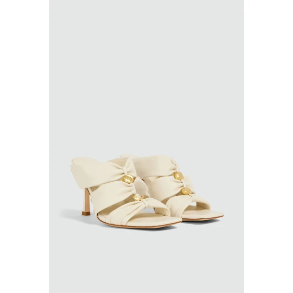 Aje Clara Heel in Ivory | Heels | Coveti