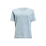 Aje Coast Logo Denim Wash Tee in Light Wash Blue | T-shirts | Coveti