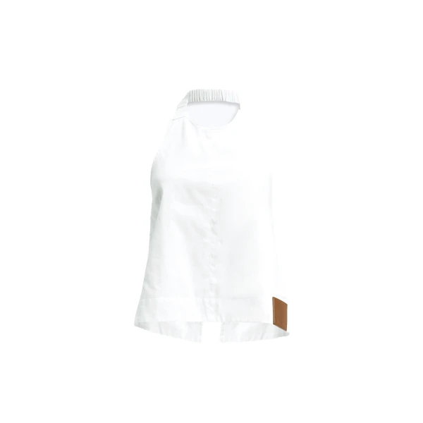 Aje Corine Halter Top in White | Tops | Coveti