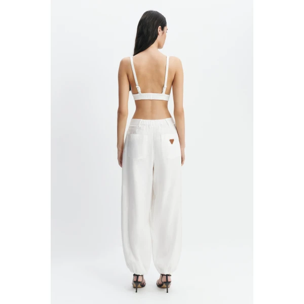 Aje Corine Harem Pant in White | Pants | Coveti