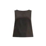 Aje Corine High Neck Top in Chocolate | Tops | Coveti