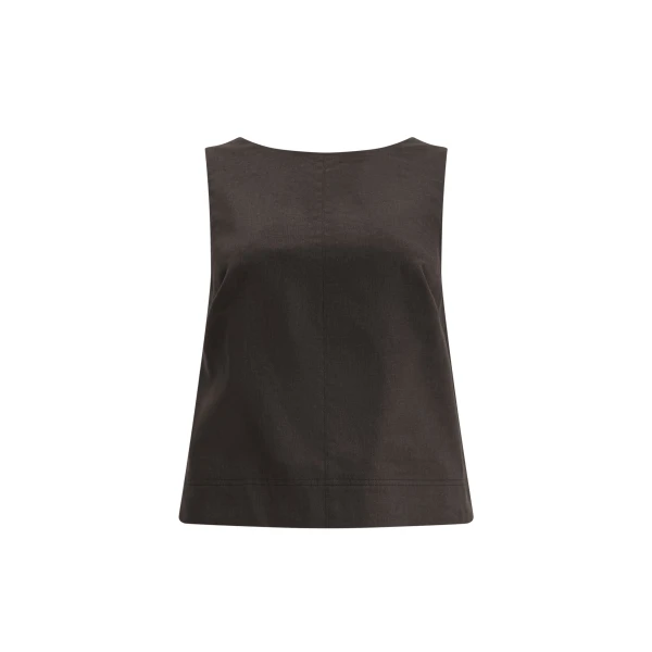 Aje Corine High Neck Top in Chocolate | Tops | Coveti