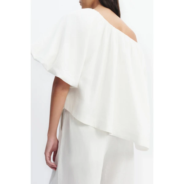 Aje Corine Relaxed Top in White | Tops | Coveti