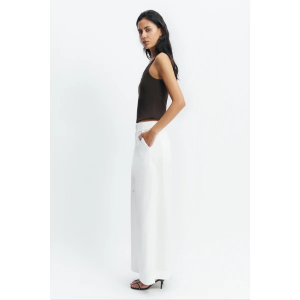 Aje Corine Tailored Pant in White | Pants | Coveti