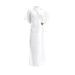 Aje Corine Wrap Midi Dress in White | Midi Dresses | Coveti