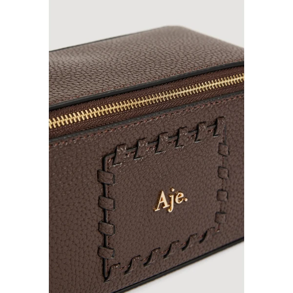 Aje Cove Beauty Case in Chocolate | Wallets & Purses | Coveti