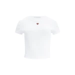 Aje Cowrie Baby Tee in White | T-shirts | Coveti