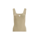 Aje Cowrie Scoop Tank in Pale Olive | Tops | Coveti
