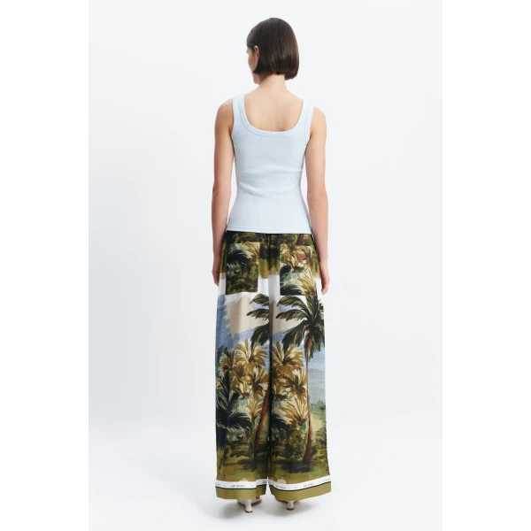 Aje Cowrie Scoop Tank in Powder Blue | Tops | Coveti