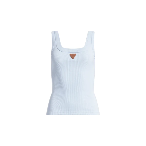 Aje Cowrie Scoop Tank in Powder Blue | Tops | Coveti