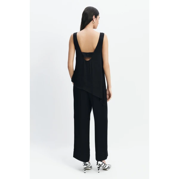 Aje Dawn Asymmetric Top in Black | Tops | Coveti
