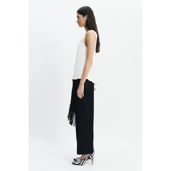 Aje Dawn Asymmetric Top in Ivory | Tops | Coveti