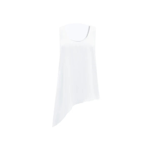 Aje Dawn Asymmetric Top in Ivory | Tops | Coveti