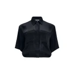 Aje Dawn Bubble Shirt in Black | Shirts | Coveti