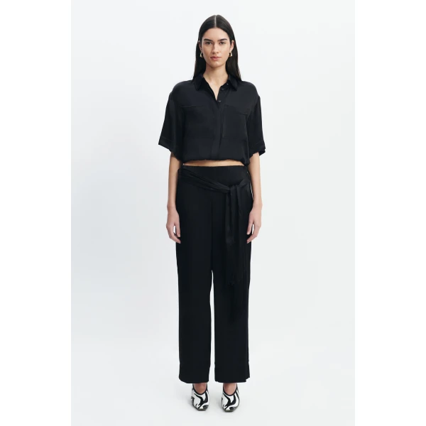 Aje Dawn Relaxed Pants in Black | Pants | Coveti