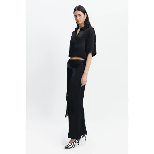 Aje Dawn Relaxed Pants in Black | Pants | Coveti