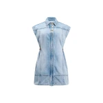 Aje Delora Denim Mini Dress in Sea Blue Wash | Mini Dresses | Coveti