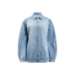 Aje Delora Denim Shirt in Sea Blue Wash | Shirts | Coveti
