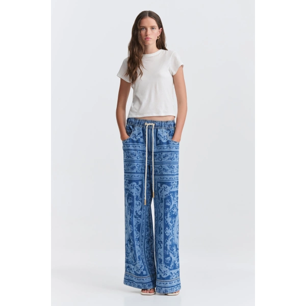 Aje Dive Denim Pants in Blue Heirloom Wash | Pants | Coveti