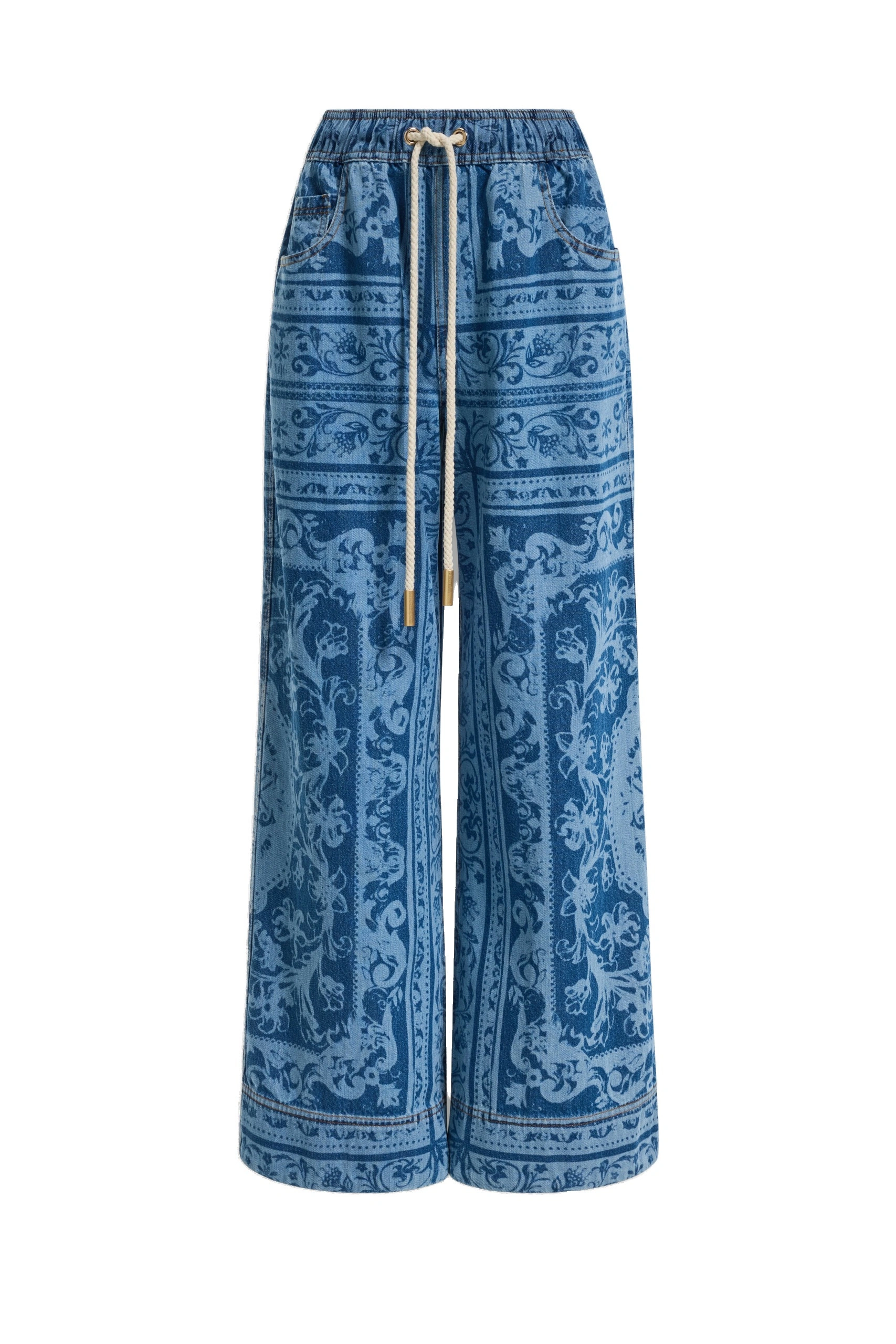 Aje Dive Denim Pants Blue Heirloom Wash Aje Dive Denim Pants in Blue Heirloom Wash | Pants | Coveti