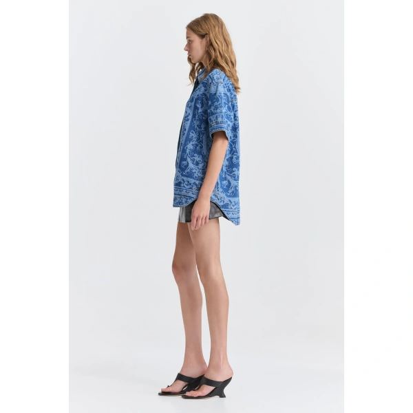 Aje Dive Denim Shirt in Blue Heirloom Wash | Shirts | Coveti