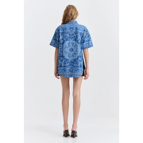 Aje Dive Denim Shirt in Blue Heirloom Wash | Shirts | Coveti