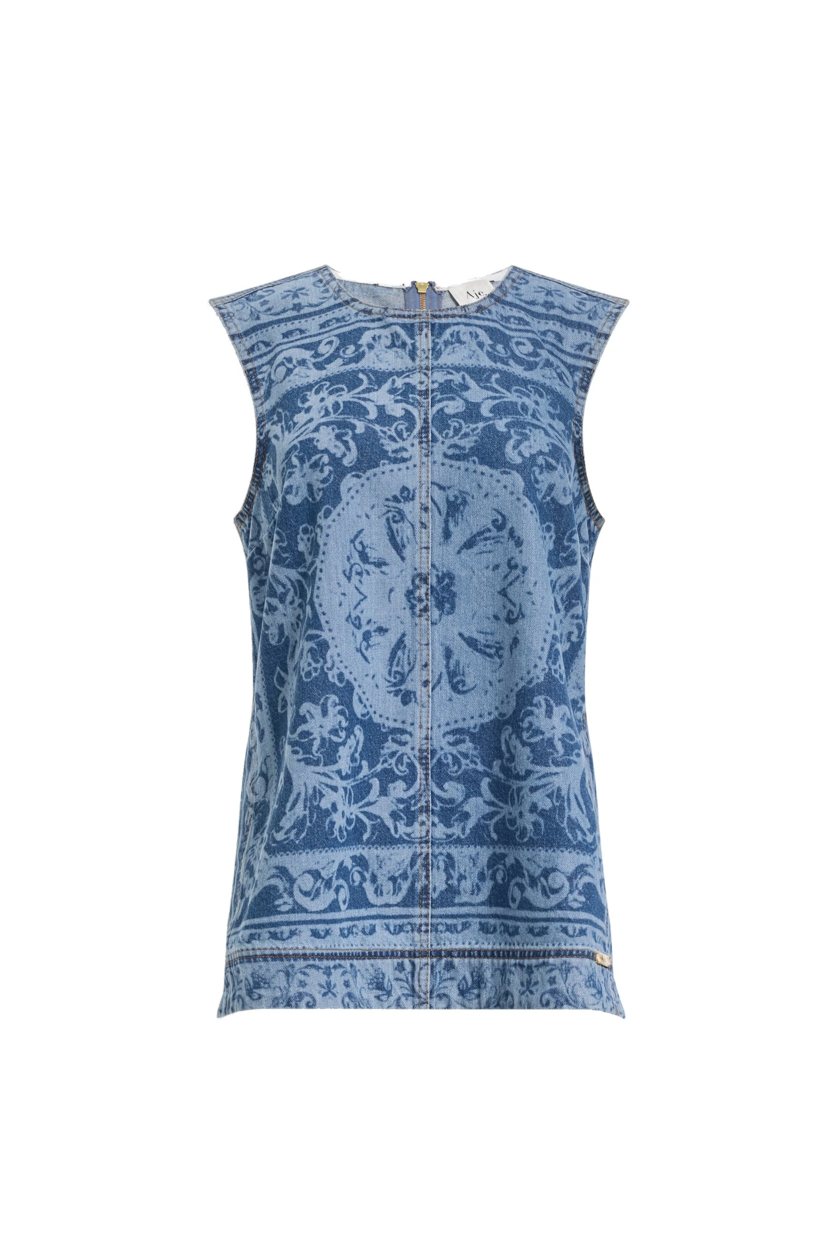 Aje Dive Denim Top Blue Heirloom Wash Aje Dive Denim Top in Blue Heirloom Wash | Tops | Coveti