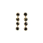 Aje Dusk Resin Drop Stud in Onyx | Earrings | Coveti