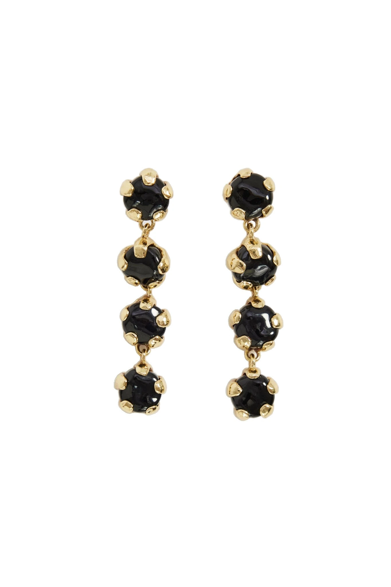Aje Dusk Resin Drop Stud Onyx Aje Dusk Resin Drop Stud in Onyx | Earrings | Coveti
