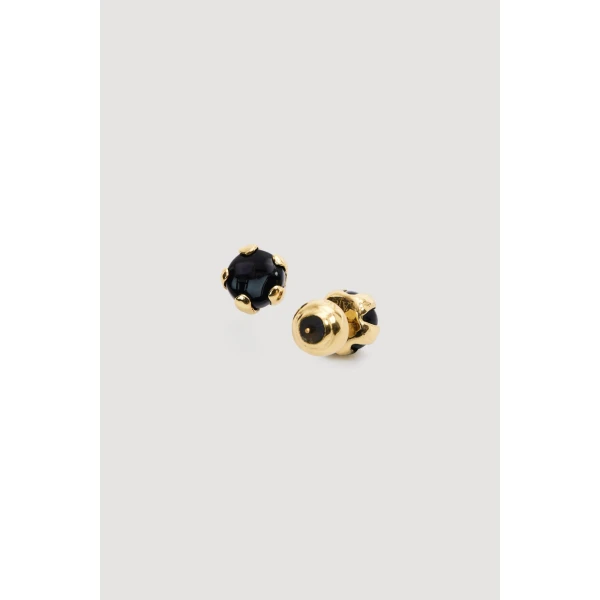 Aje Dusk Resin Stud in Onyx | Earrings | Coveti