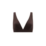 Aje Dylan Rib Bralette in Chocolate | Tops | Coveti