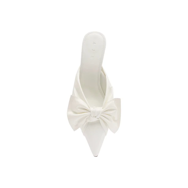 Aje Edra Mid Heel in Ivory | Heels | Coveti