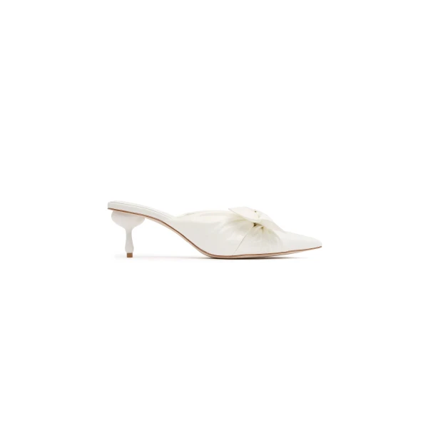 Aje Edra Mid Heel in Ivory | Heels | Coveti