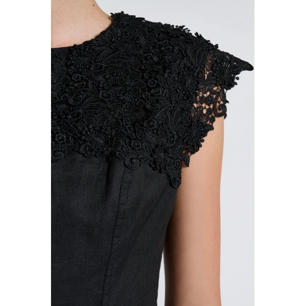 Aje Elarose Lace Mini Dress in Black | Mini Dresses | Coveti