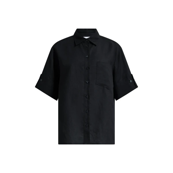 Aje Ella Oversized Shirt in Black | Shirts | Coveti