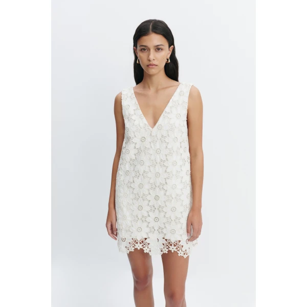 Aje Estelle Cutout Mini Dress in White | Mini Dresses | Coveti