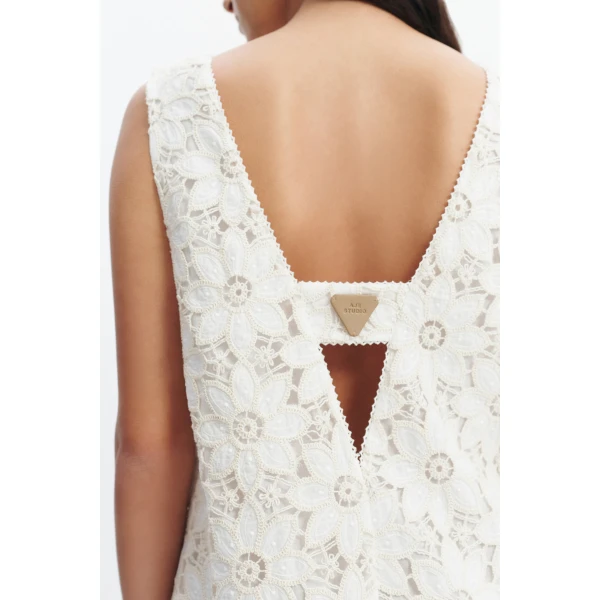 Aje Estelle Cutout Mini Dress in White | Mini Dresses | Coveti