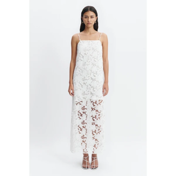 Aje Estelle Maxi Dress in White | Maxi Dresses | Coveti