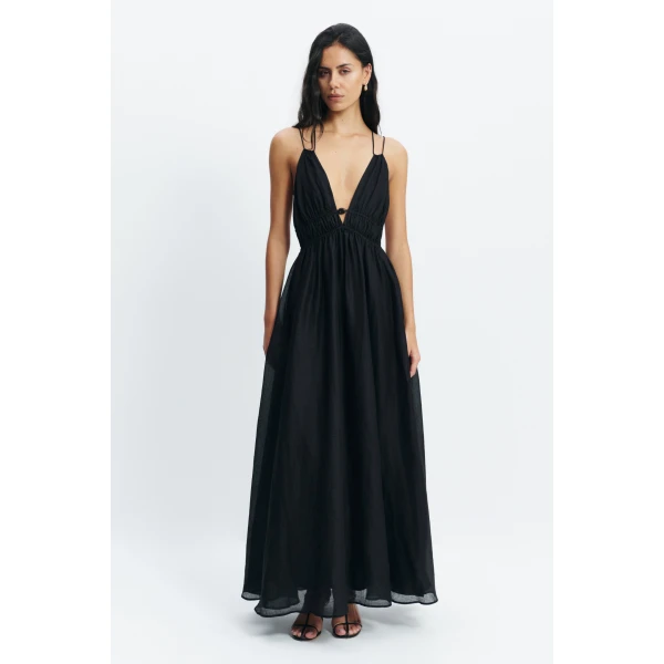 Aje Estelle Strappy Maxi Dress in Black | Maxi Dresses | Coveti
