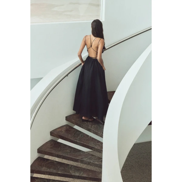 Aje Estelle Strappy Maxi Dress in Black | Maxi Dresses | Coveti