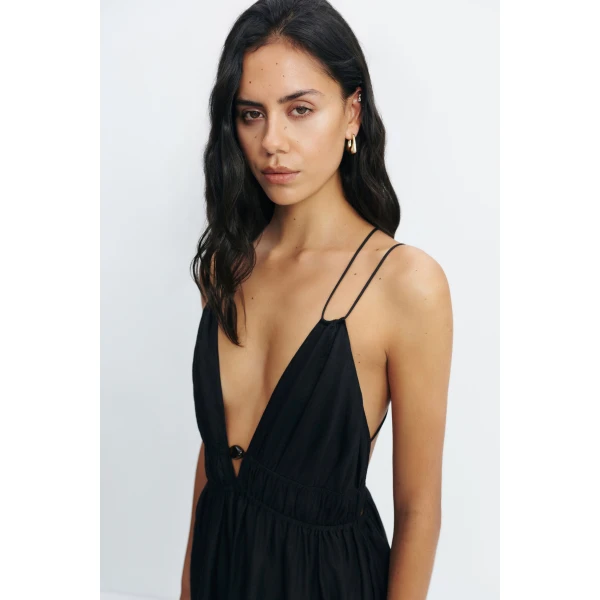 Aje Estelle Strappy Maxi Dress in Black | Maxi Dresses | Coveti